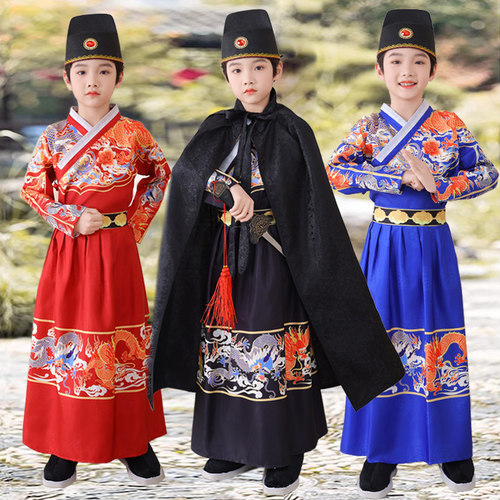 锦衣卫儿童古装侍卫飞鱼服
