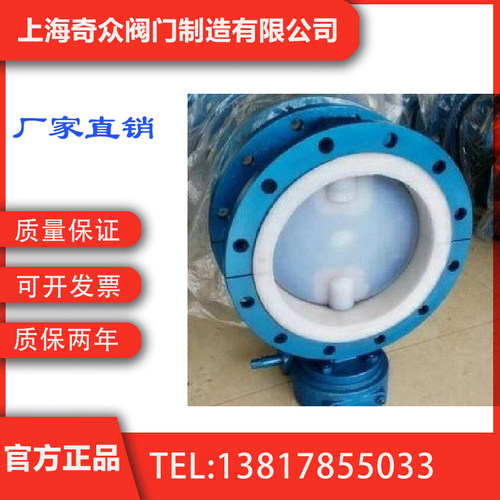 D341F46涡轮衬氟蝶阀 国内一线品牌  上海奇众阀门