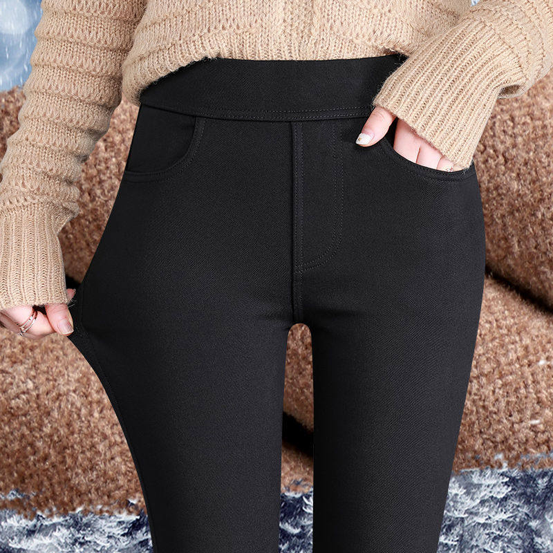 品牌折扣正品女装断码清仓特价不能退换黑色小脚裤女秋冬打底裤