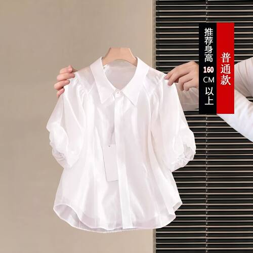 品牌折扣正品女装断码清仓特价不能退换气质雪纺短袖衬衫女夏
