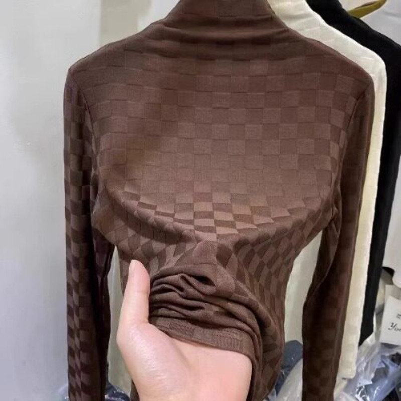 品牌折扣正品女装断码清仓特价不能退换半高领打底衫女内搭秋冬新