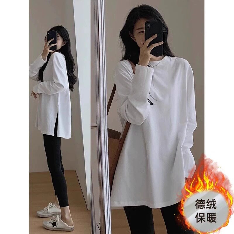 品牌折扣正品女装断码清仓特价不能退换中长款打底衫女秋冬卫衣内