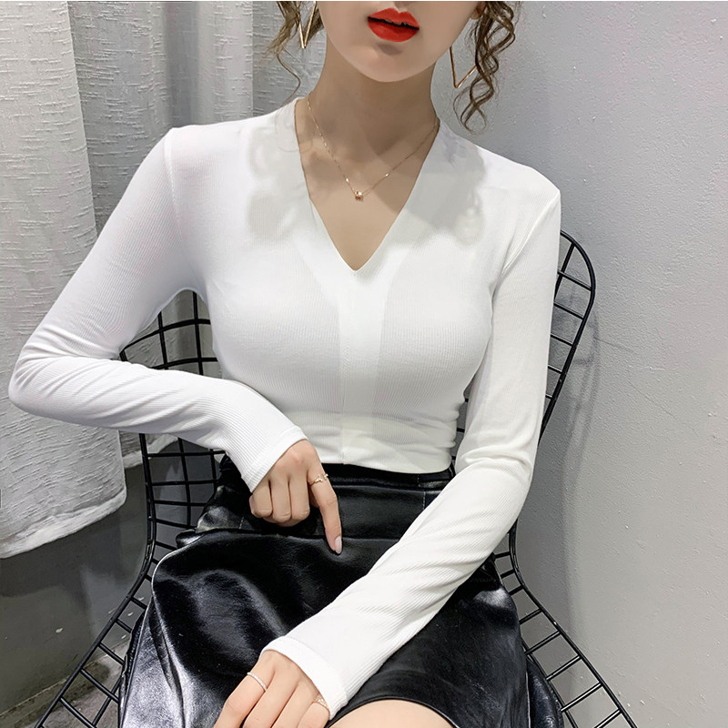 品牌折扣正品女装断码清仓特价不能退换欧洲站磨毛打底衫女内搭