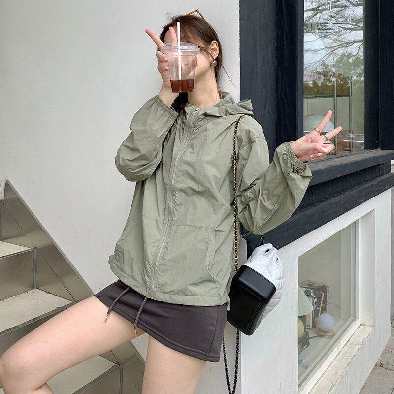 品牌正品女装衣服断码特价清仓 不退换-连帽长袖防晒衣女夏季防晒