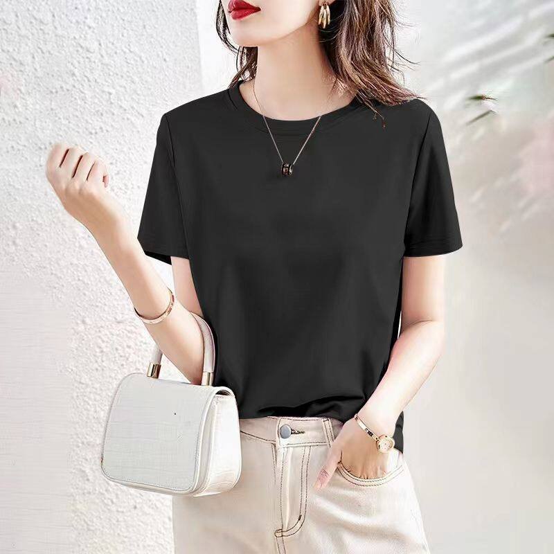 品牌正品女装衣服断码特价清仓 不接受退换-纯棉短袖t恤女夏季宽