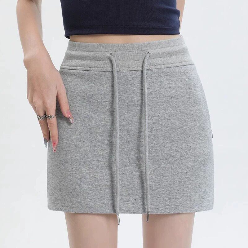 品牌折扣正品女装断码清仓特价不能退换灰色运动短裙女夏季2026新