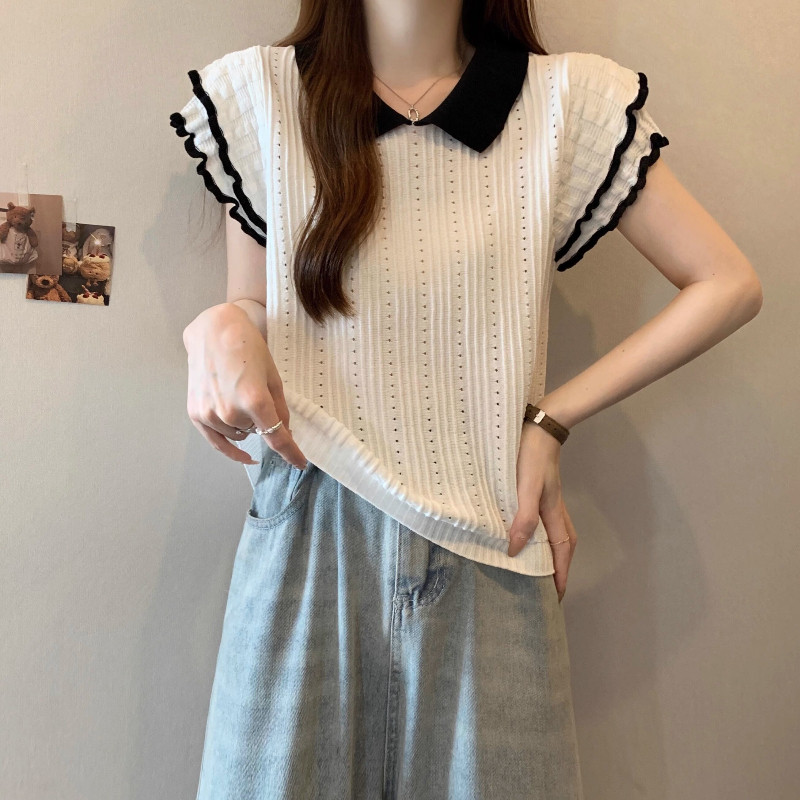 品牌折扣正品女装断码清仓特价不能退换大码微胖甜美法式娃娃领