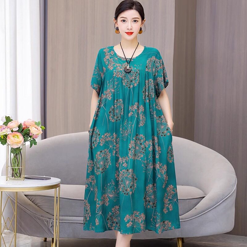 品牌正品女装衣服断码特价清仓 不接受退换-中老年睡裙女士纯