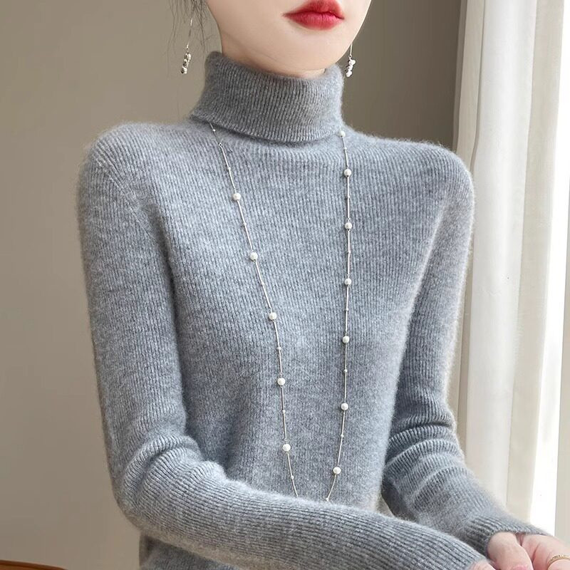 品牌折扣正品女装断码清仓特价不能退换风衣内搭高领黑色毛衣女秋