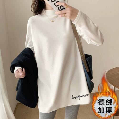 品牌折扣正品女装断码清仓特价不能退换绒半高领打底衫女秋冬内
