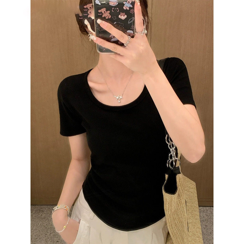 品牌折扣正品女装断码清仓特价不能退换圆领短袖T恤女夏季