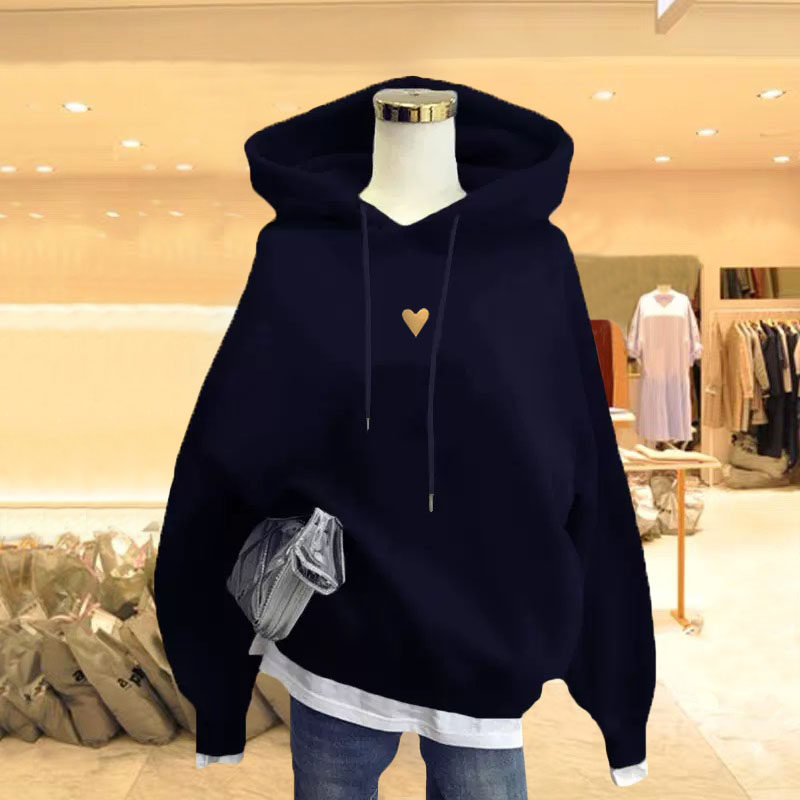 品牌折扣正品女装断码清仓特价不能退换鲨鱼裤搭配的卫衣女中长款