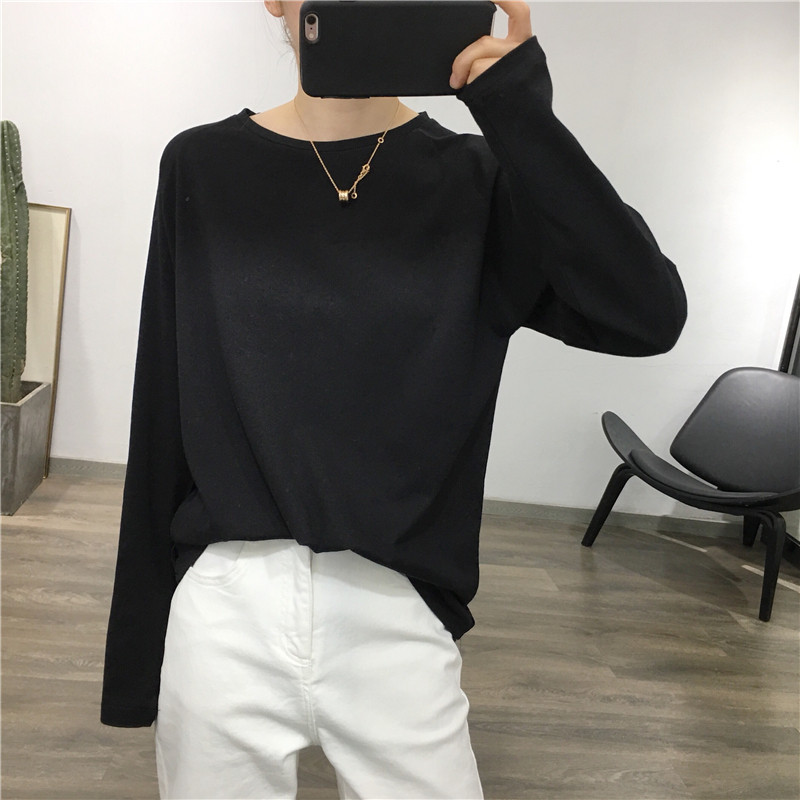 品牌折扣正品女装断码清仓特价不能退换秋季新款长袖T恤女韩版