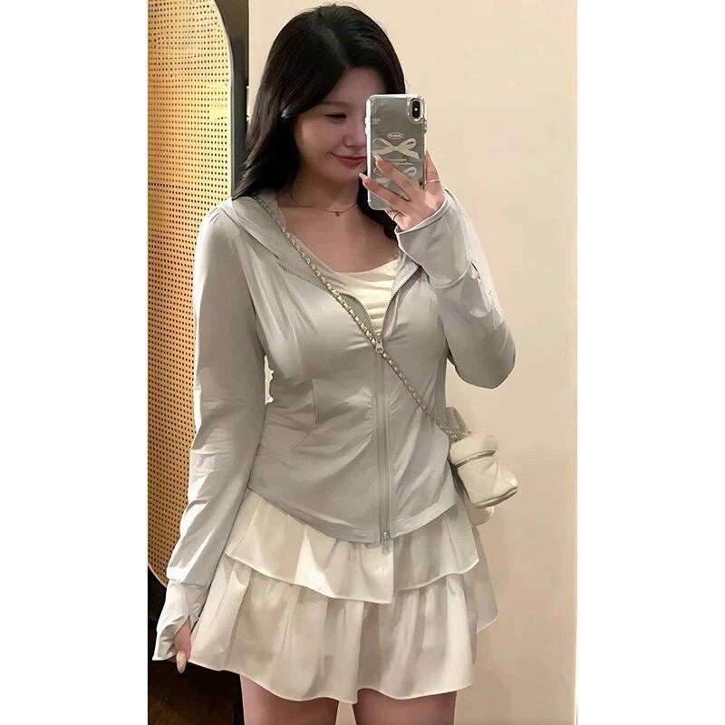 品牌正品女装衣服断码特价清仓 不退换-凉感防晒衣运动开衫薄款外