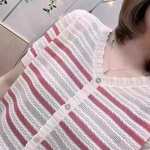 品牌折扣正品女装断码清仓特价不能退换紫色冰丝针织短袖T恤女夏