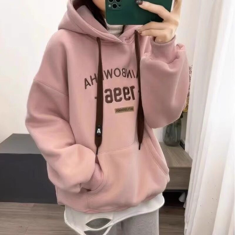 品牌折扣正品女装断码清仓特价不能退换加绒加厚卫衣女秋冬季