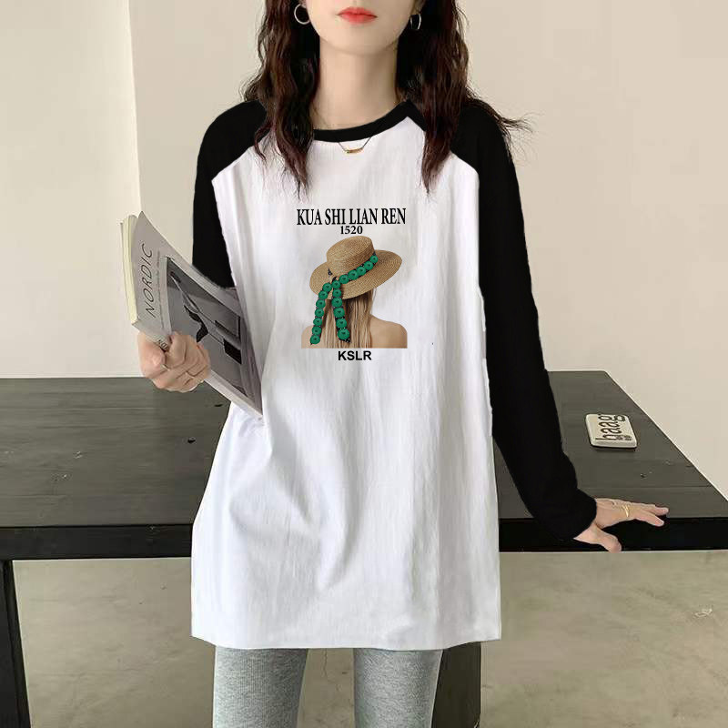 品牌折扣正品女装断码清仓特价不能退换中长款长袖t恤女秋冬新款