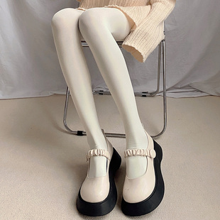 春秋打底袜子 jk天鹅绒丝袜lolita薄款 夜间教习室白色连裤 袜女春季