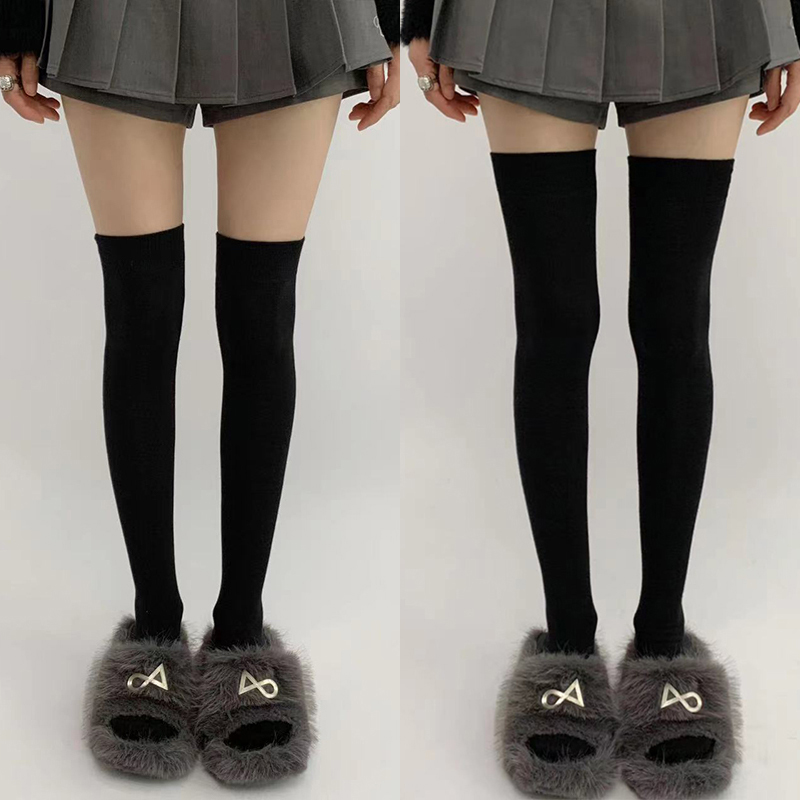 夜间教习室爱心防滑长筒过膝袜潮