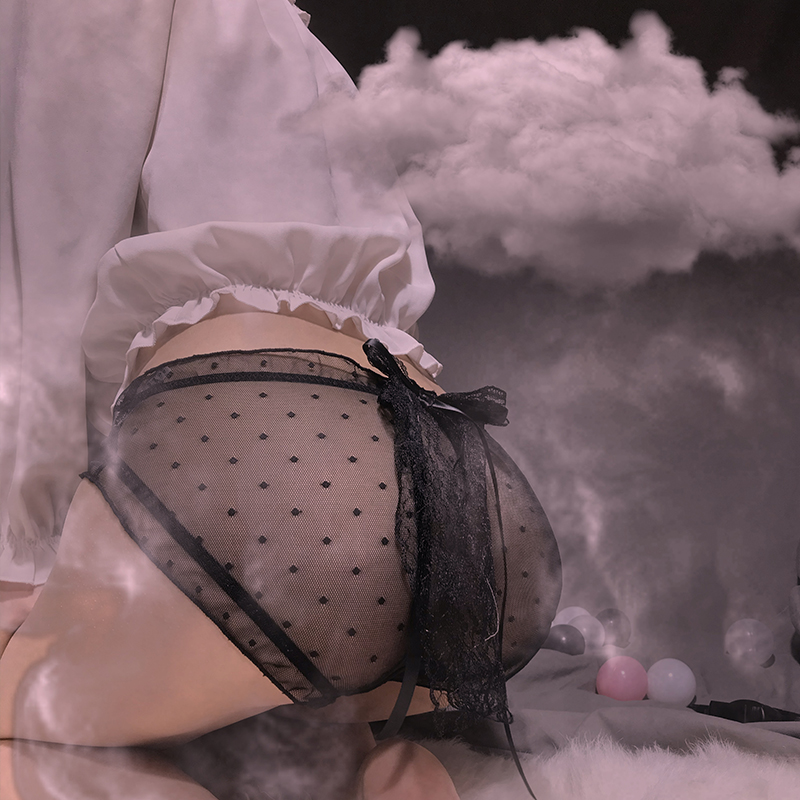 内裤女蕾丝超薄无痕黑色纯棉裆