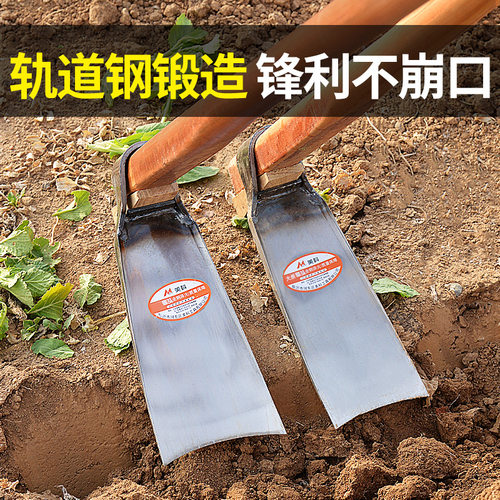 锄头家用种菜锰钢锻打老式农具