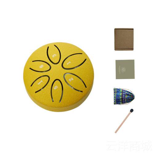 正品空灵鼓3英寸音调6钢空鼓皮瓣口灵袋裤鼓舌鼓打击乐器