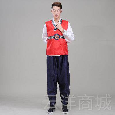 正品国韩韩服男子装皇宫成人古族少数民族朝鲜风格舞台舞蹈婚礼表
