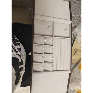 高档档 新品双开指包咖高色戒手镯耳钉 吊坠挂件品盒首饰收纳展饰