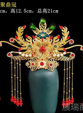 高档黑妈妈泰山奶奶王母娘娘凤冠观音神明佛子像帽神帽像三帽冠头