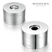 高档德国MODER创意个带性潮流烟灰不N锈钢封闭式 盖防缸飞灰男礼品