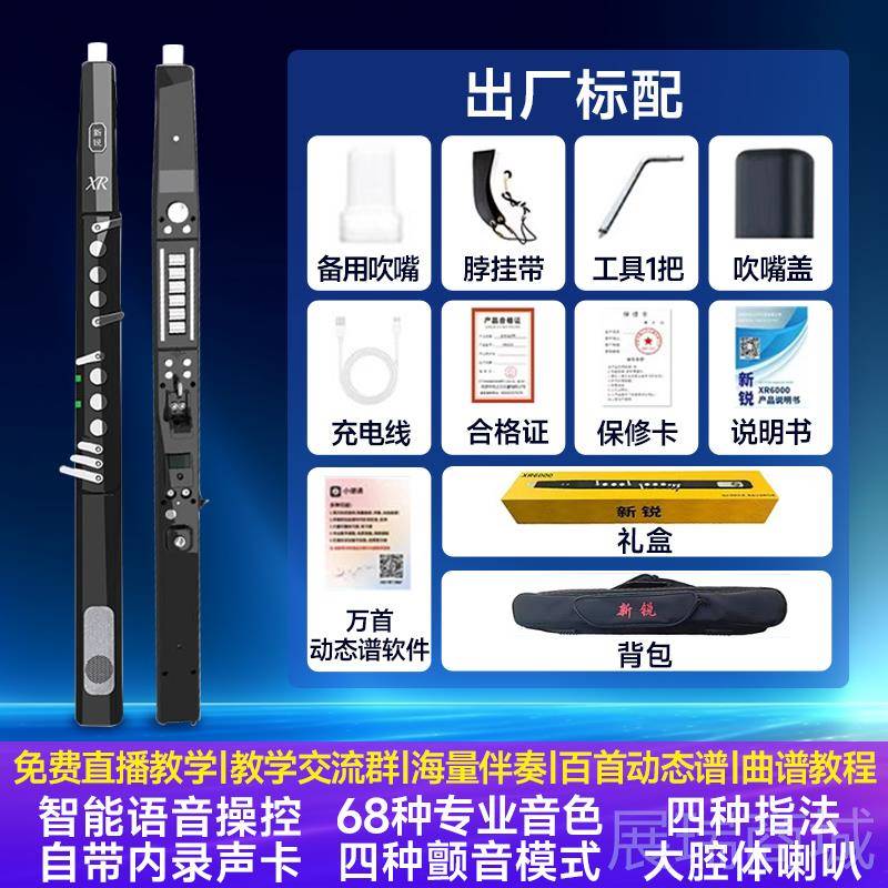 高档新锐XR6000吹管乐器202电5新款国产中老年电萨克斯葫子芦丝电图片