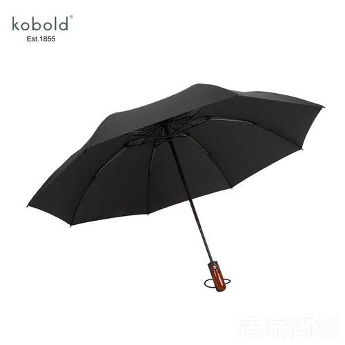 高档德国kobo色ld酷波德轻叠三折黑晴雨伞折商务伞男士超雨伞