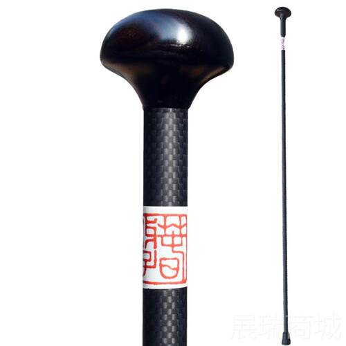 高档碳维手杖徒步超轻拐棍户外棍文明安全防杖滑一体杖棍爬山登纤