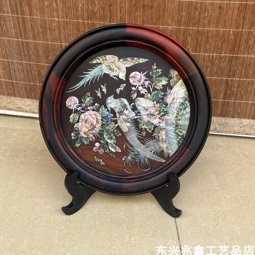 红酸枝木屏摆工艺品摆件明清古典