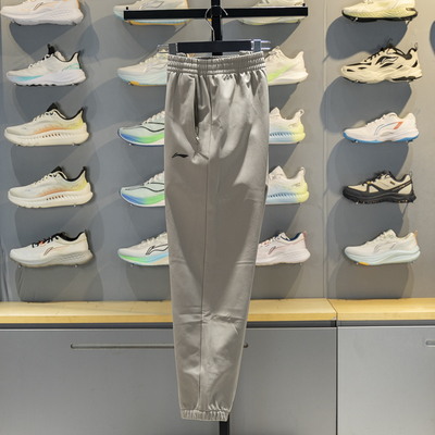 李宁男子卫裤2025冬季新款健身系列束脚加绒保暖运动长裤AYKV627