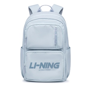 李宁双肩包男女同款2024新款大容量书包电脑包户外运动包ABSU165