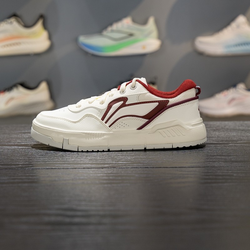 李宁COMMON 80s女子板鞋2026春季新款舒适软弹经典休闲鞋AGCW120,运动鞋new,板鞋,淘宝优惠券,粉丝福利购,淘宝优惠卷