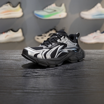 李宁减震回弹女子系带休闲鞋