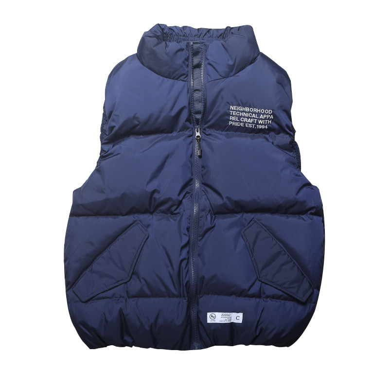 스팟 NEIGHBORHOOD VEST 3색 자수 일본 트렌드 다운 조끼 조끼 90 벨벳 커플 스타일