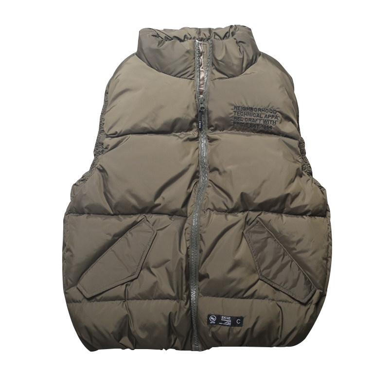 스팟 NEIGHBORHOOD VEST 3색 자수 일본 트렌드 다운 조끼 조끼 90 벨벳 커플 스타일