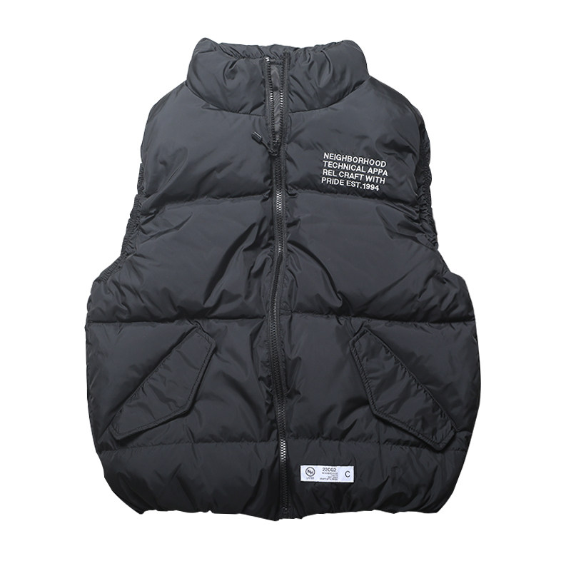 스팟 NEIGHBORHOOD VEST 3색 자수 일본 트렌드 다운 조끼 조끼 90 벨벳 커플 스타일