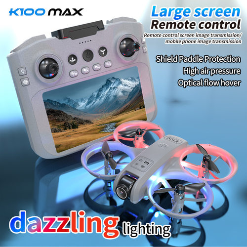 K100max迷你无人机光流双镜头灯光全保护四轴飞行器GT3Drone酷