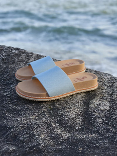 BC2025新款男女拖鞋夏季平底复古真皮软底休闲牛皮一字凉拖鞋