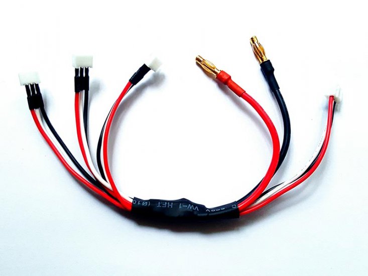GL racing 出品 1拖3 电池 充电线 PT0004【Mini速社】