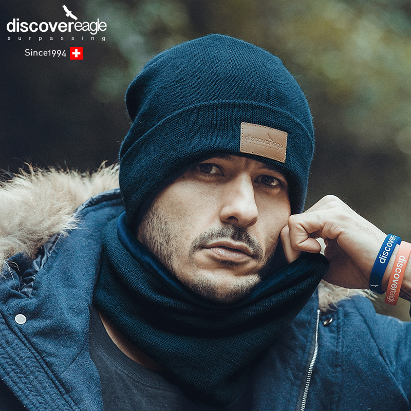 帽子男女秋冬季毛线帽骑车防风