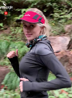 Discover eagle探索鹰跑步帽子专业马拉松运动防晒空顶帽男女通用