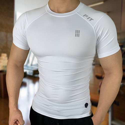 健身服男跑步速干衣吸湿排汗短袖