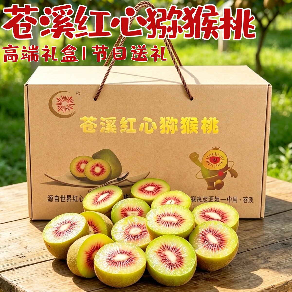 苍溪红心猕猴桃5斤礼盒节日送礼