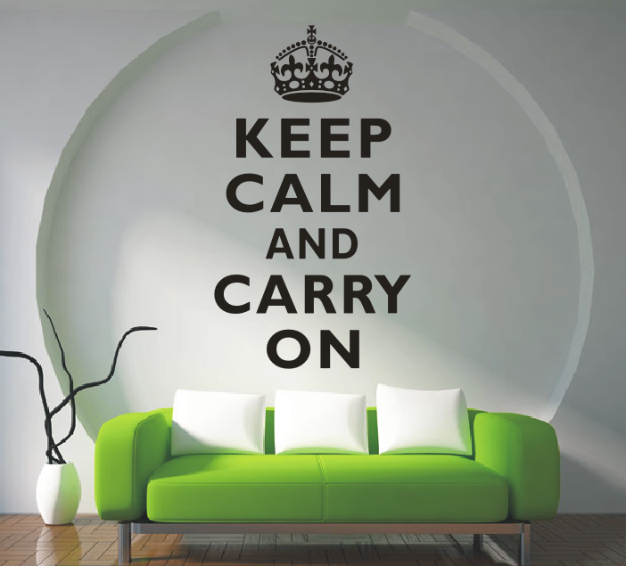 英文励志海报墙贴画keep calm and carry on酒吧走廊办公室装饰品