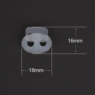 塑料5mm孔猪鼻扣可调节卡扣一副